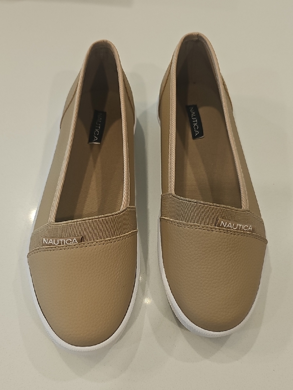 Nautica Women's Taupe Vigora Casual Slip-On Loafers